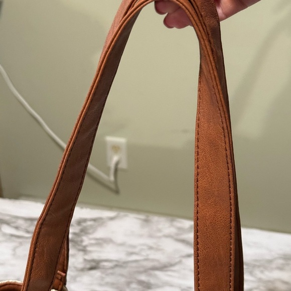 Rosetti Brown and Cream Shoulder Bag with Textured Design - Picture 5 of 14